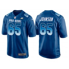 2018 Pro Bowl NFC Philadelphia Eagles #65 Lane Johnson Royal Game Jersey