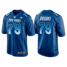 2018 Pro Bowl NFC Philadelphia Eagles #79 Brandon Brooks Royal Game Jersey