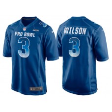 2018 Pro Bowl NFC Seattle Seahawks #3 Russell Wilson Royal Game Jersey
