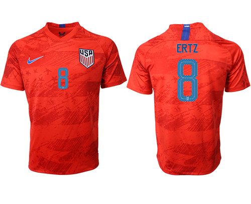 2019-20 USA 8 ERTZ Away Thailand Soccer Jersey