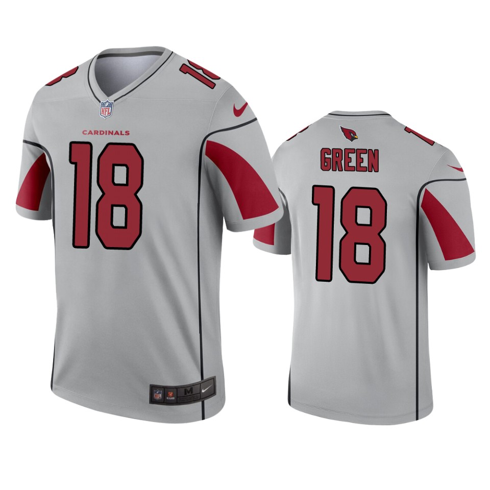 2019 Cardinals A.J. Green Inverted Legend Silver Jersey