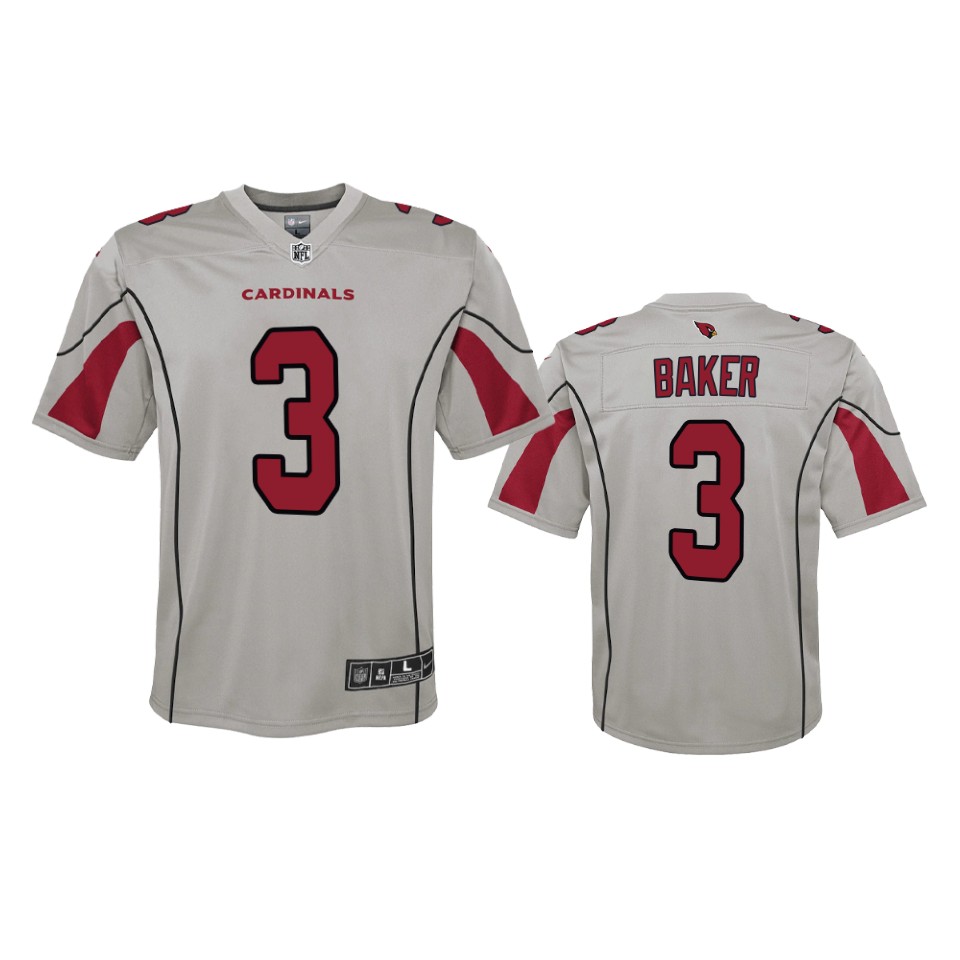 2019 Cardinals Budda Baker Inverted Game Silver Jersey