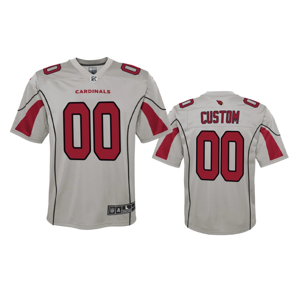 2019 Cardinals Custom Inverted Game Silver Jersey