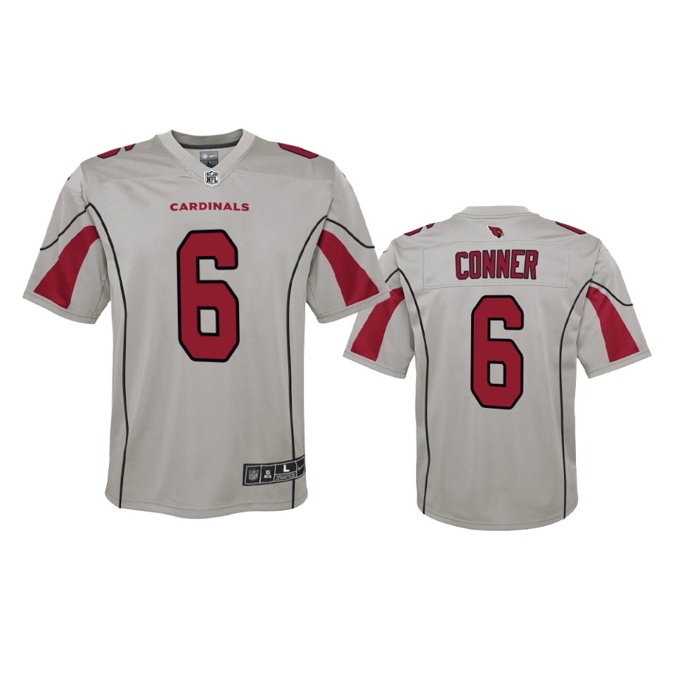2019 Cardinals James Conner Inverted Game Silver Jersey