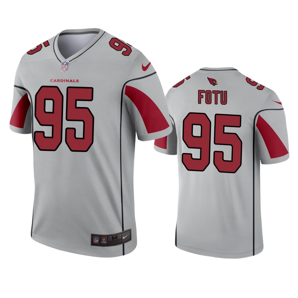 2019 Cardinals Leki Fotu Inverted Legend Silver Jersey