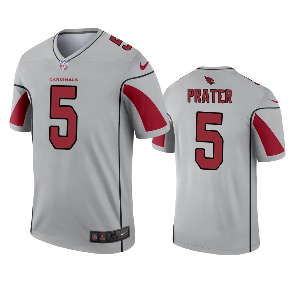 2019 Cardinals Matt Prater Inverted Legend Silver Jersey