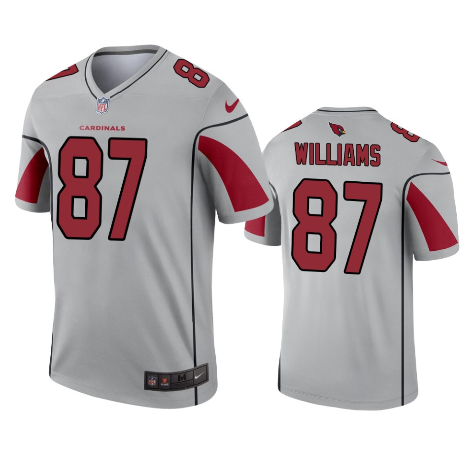 2019 Cardinals Maxx Williams Inverted Legend Silver Jersey