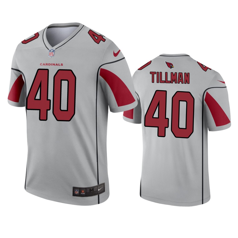 2019 Cardinals Pat Tillman Inverted Legend Silver Jersey