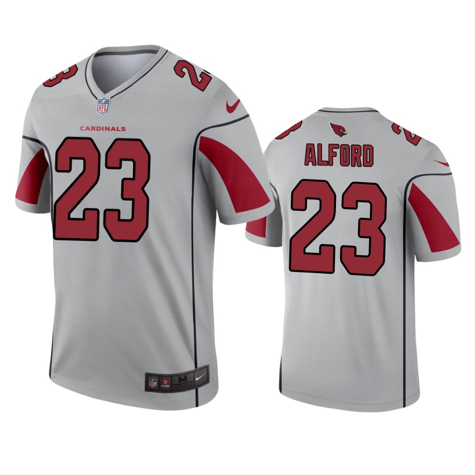2019 Cardinals Robert Alford Inverted Legend Silver Jersey