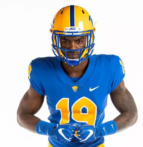 2019 Custom New Pittsburgh Panthers Pitt  Football Light Blue Jersey