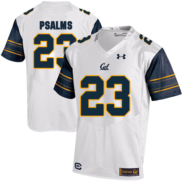 2019111Malik Psalms California Golden Bears Men's Jersey - #23 NCAA White Stitched Authentic