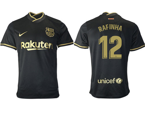 2020-21 Barcelona 12 RAFINHA Away Thailand Soccer Jersey