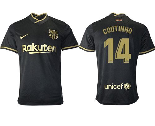 2020-21 Barcelona 14 COUTINHO Away Thailand Soccer Jersey