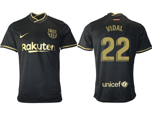 2020-21 Barcelona 22 VIDAL Away Thailand Soccer Jersey