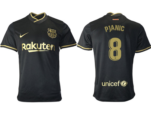 2020-21 Barcelona 8 PJANIC Away Thailand Soccer Jersey
