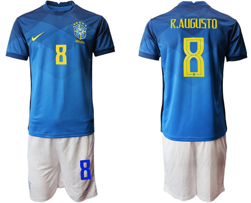 2020-21 Brazil 8 R.AUGUSTO Away Soccer Jersey