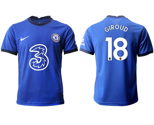 2020-21 Chelsea 18 GIROUD Home Thailand Soccer Jersey