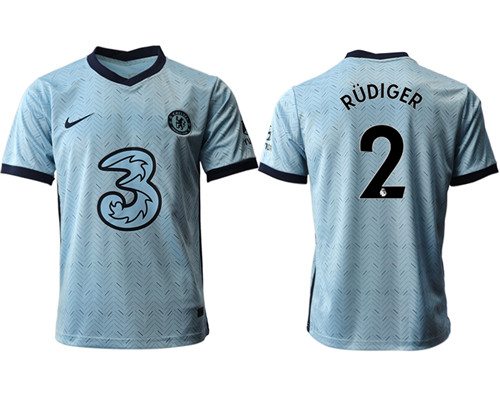 2020-21 Chelsea 2 RUDIGER Away Thailand Soccer Jersey