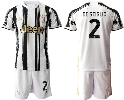 2020-21 Juventus 2 DE SCIGLIO Home Soccer Jersey