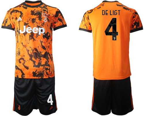 2020-21 Juventus 4 DE LIGT Third Away Soccer Jersey