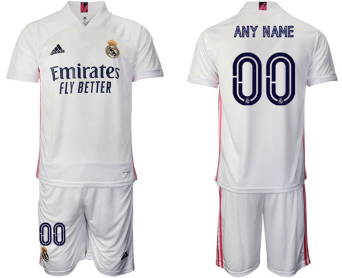2020-21 Real Madrid Customized Home Soccer Jersey