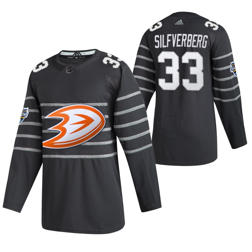 2020 NHL All-Star Game Anaheim Ducks Jakob Silfverberg Gray Authentic Men's Jersey