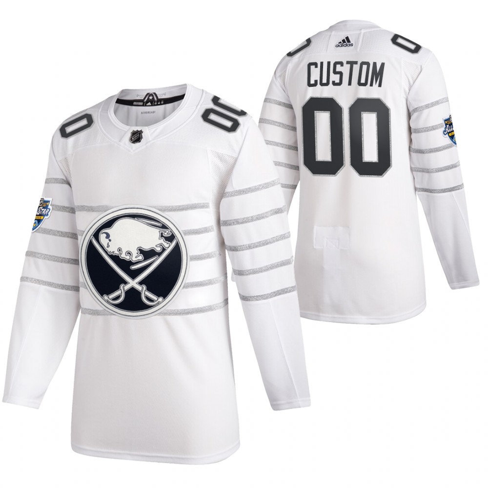 2020 NHL All-Star Game Buffalo Sabres Custom White Authentic Men's Jersey