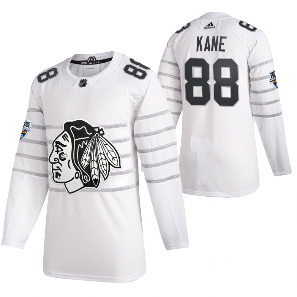 2020 NHL All-Star Game Chicago Blackhawks Patrick Kane White Authentic Men's Jersey