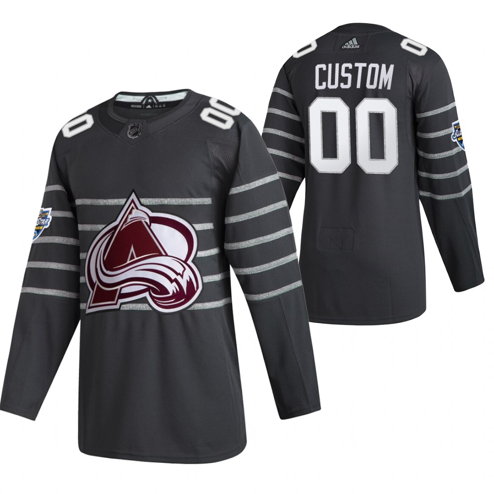 2020 NHL All-Star Game Colorado Avalanche Custom Gray Authentic Men's Jersey
