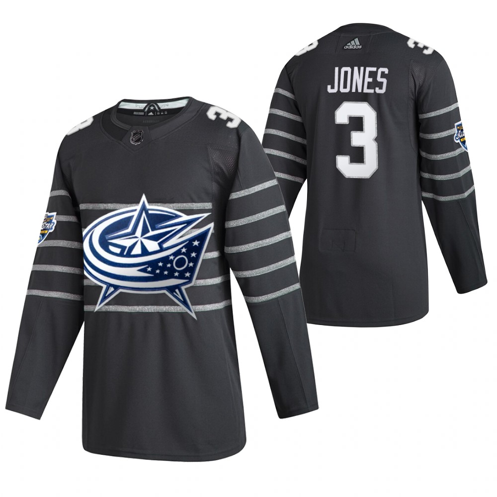 2020 NHL All-Star Game Columbus Blue Jackets Seth Jones Gray Authentic Men's Jersey