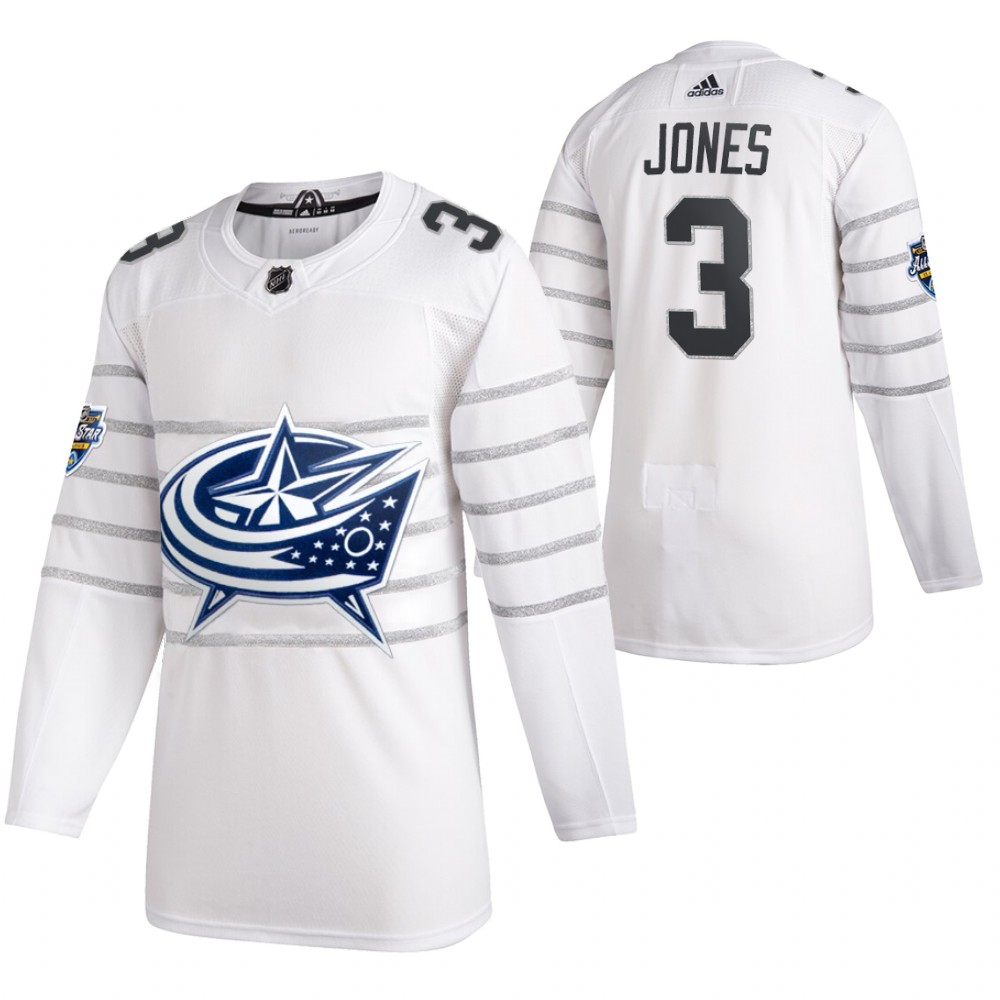 2020 NHL All-Star Game Columbus Blue Jackets Seth Jones White Authentic Men's Jersey