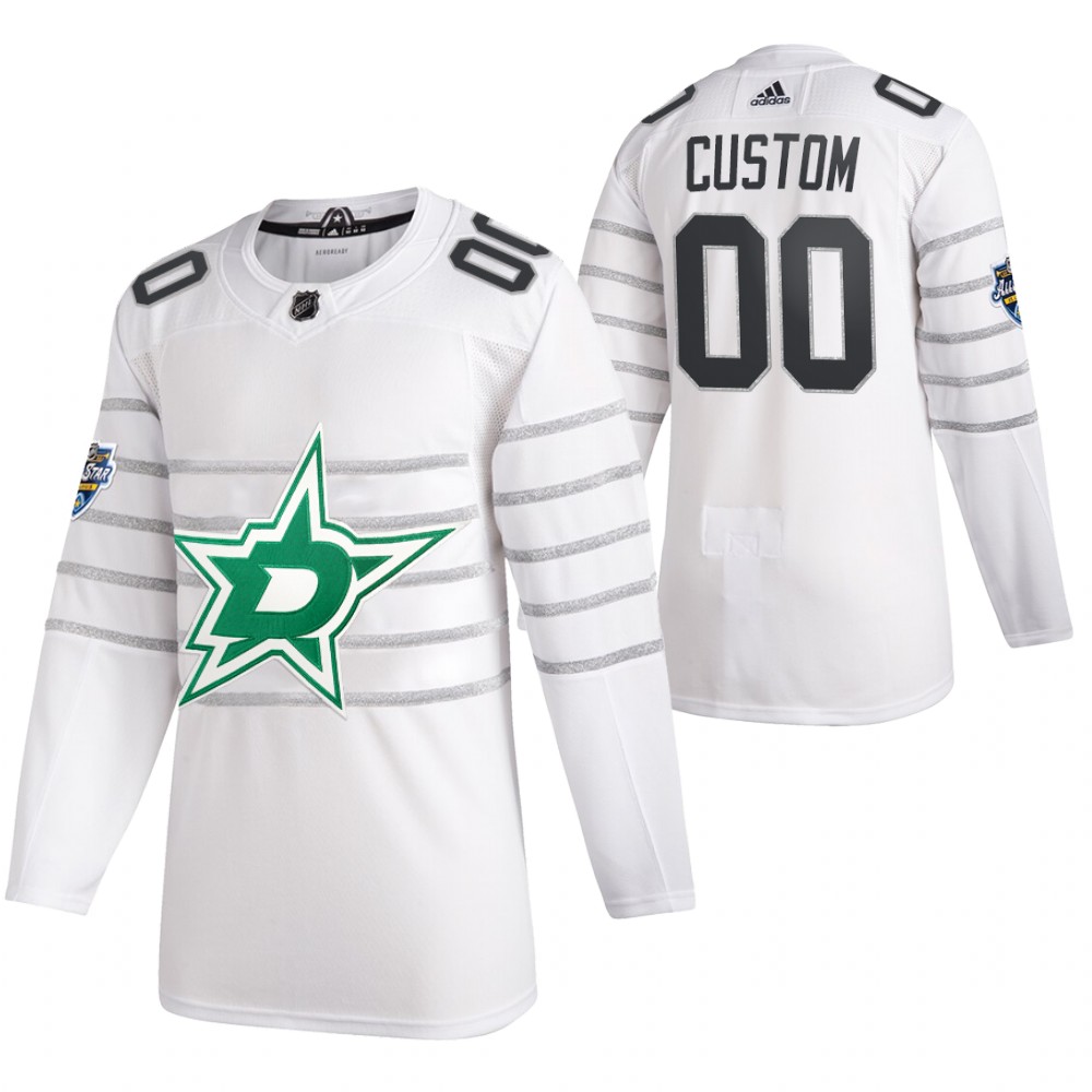 2020 NHL All-Star Game Dallas Stars Custom White Authentic Men's Jersey