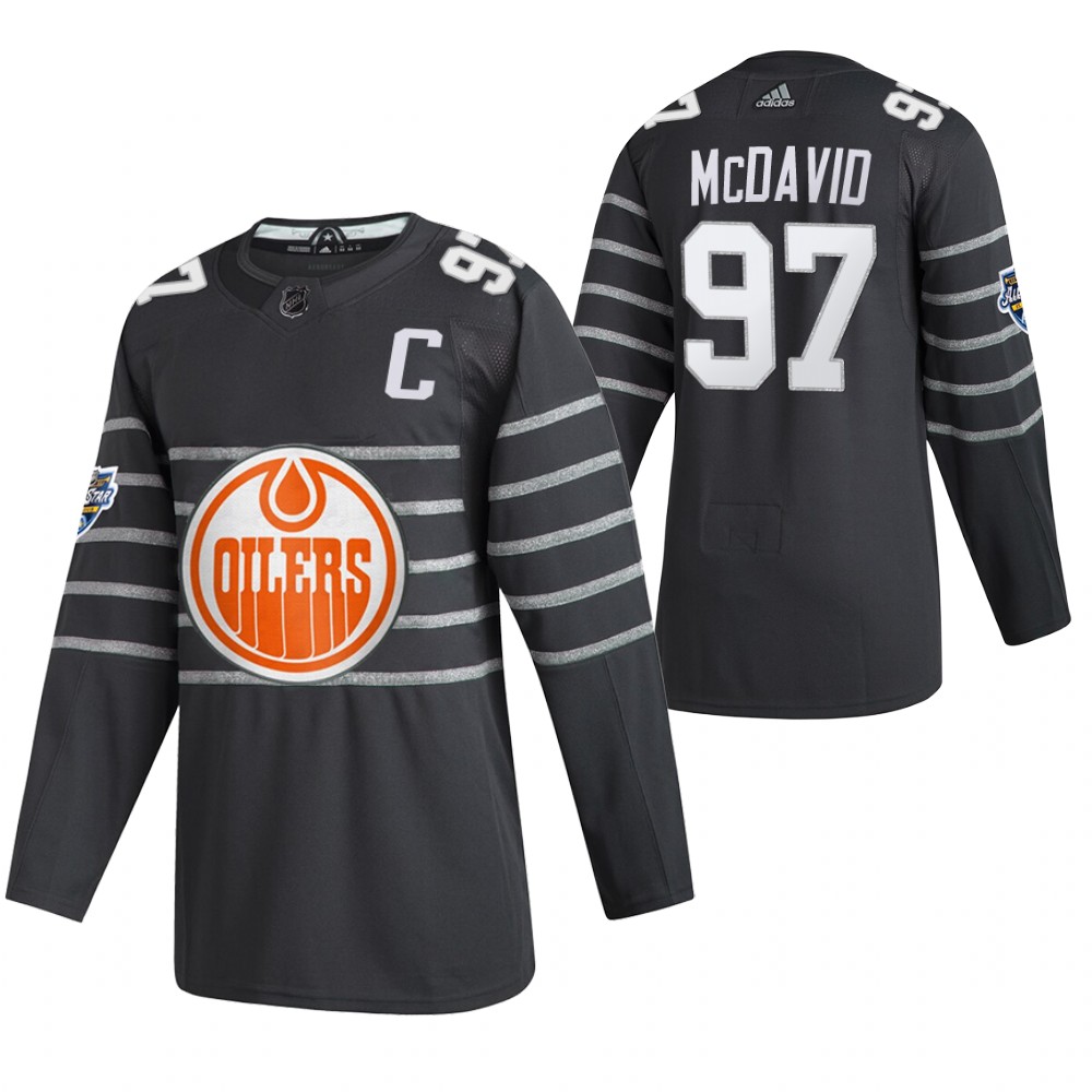 2020 NHL All-Star Game Edmonton Oilers Connor McDavid Gray Authentic Men's Jersey