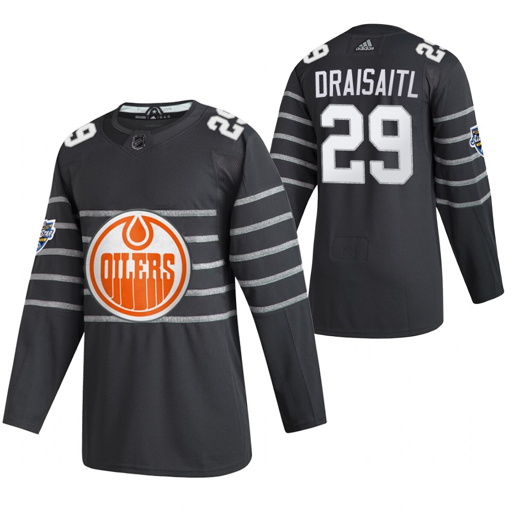 2020 NHL All-Star Game Edmonton Oilers Leon Draisaitl Gray Authentic Men's Jersey