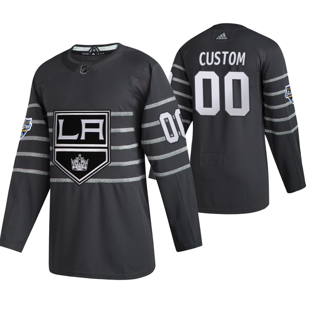 2020 NHL All-Star Game Los Angeles Kings Custom Gray Authentic Men's Jersey