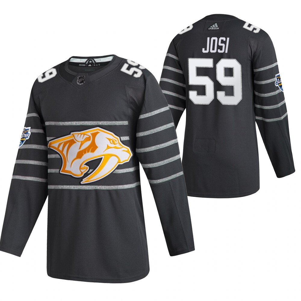2020 NHL All-Star Game Nashville Predators Roman Josi Black Authentic Men's Jersey