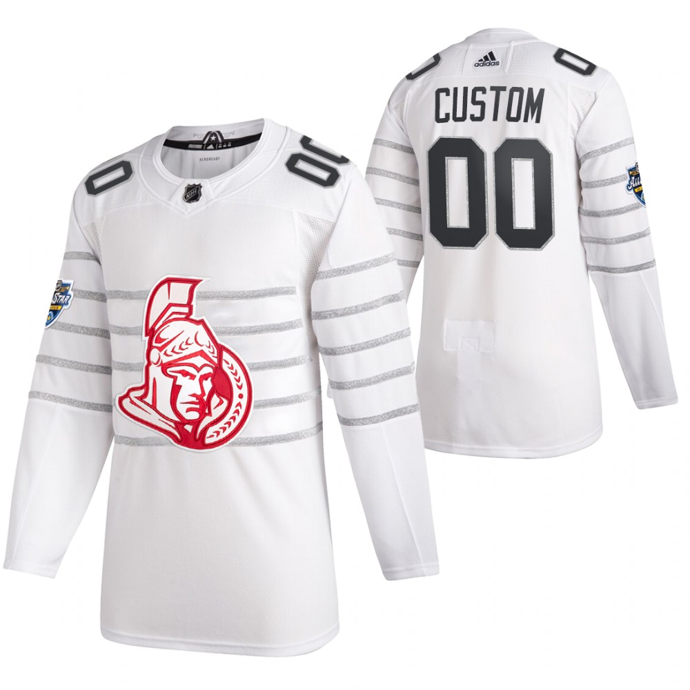 2020 NHL All-Star Game Ottawa Senators Custom White Authentic Men's Jersey