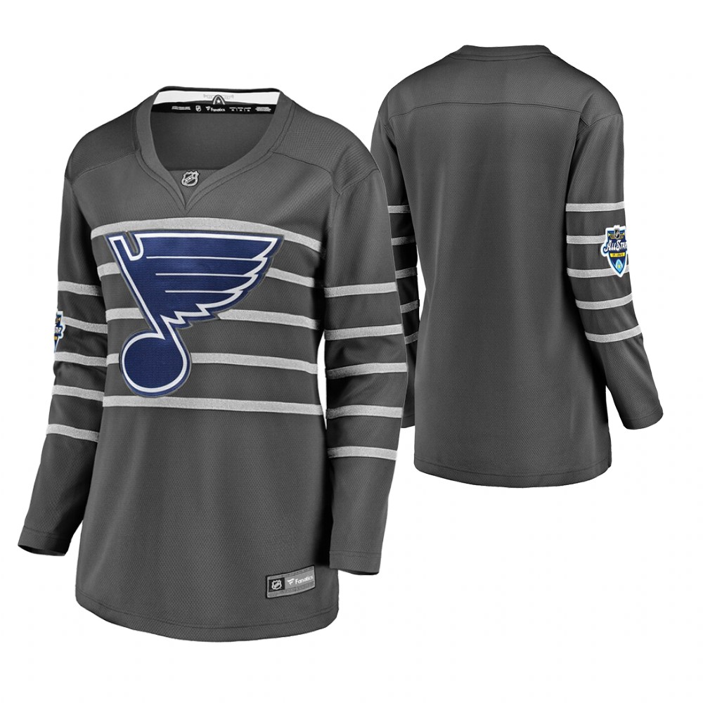 2020 NHL All-Star Game St. Louis Blues Gray Authentic Women's Jersey