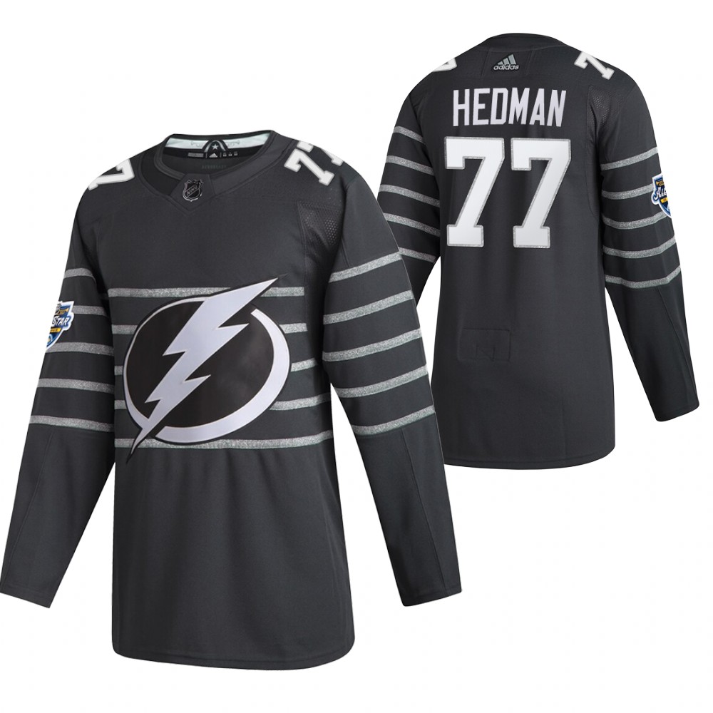 2020 NHL All-Star Game Tampa Bay Lightning Victor Hedman Gray Authentic Men's Jersey