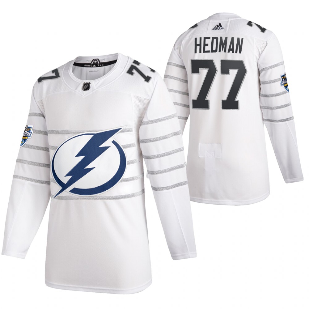 2020 NHL All-Star Game Tampa Bay Lightning Victor Hedman White Authentic Men's Jersey