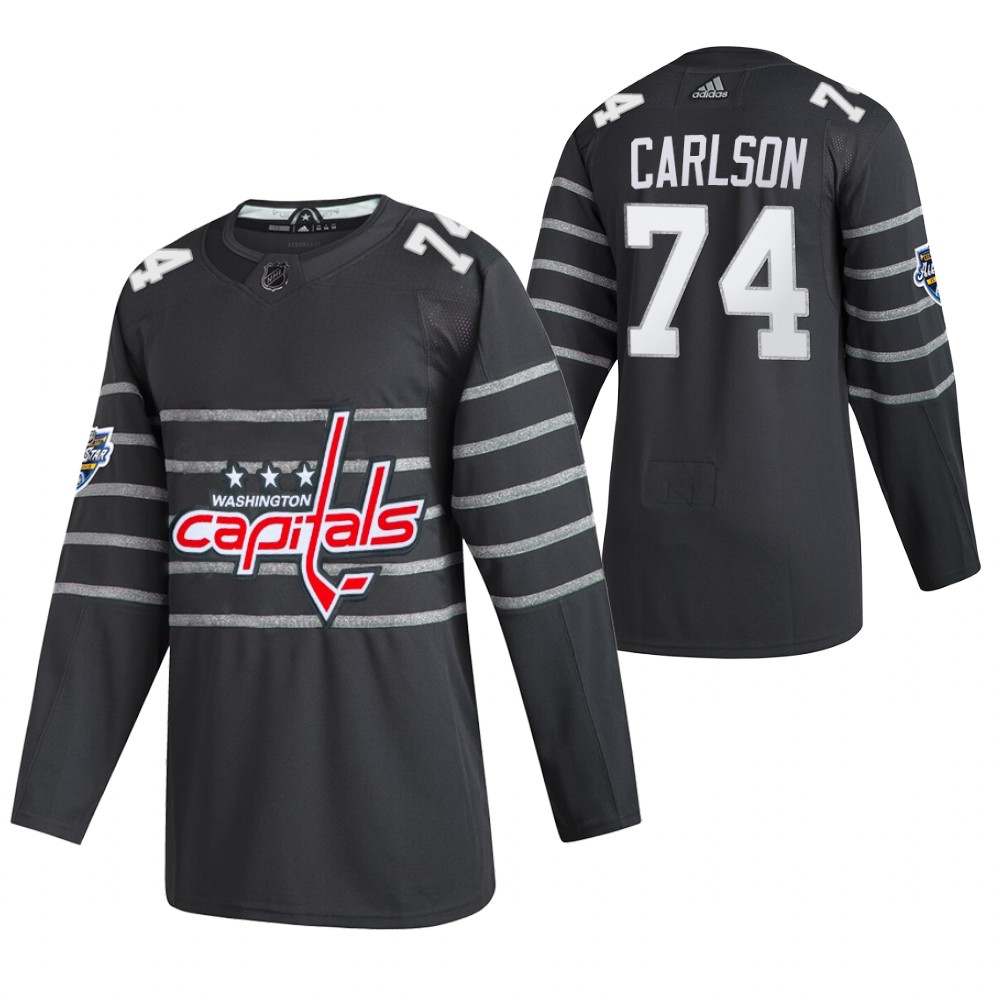 2020 NHL All-Star Game Washington Capitals John Carlson Gray Authentic Men's Jersey