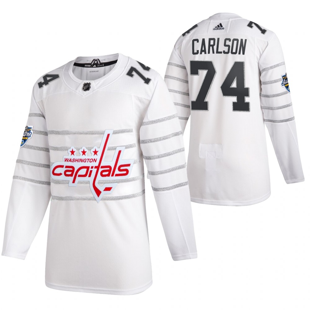 2020 NHL All-Star Game Washington Capitals John Carlson White Authentic Men's Jersey