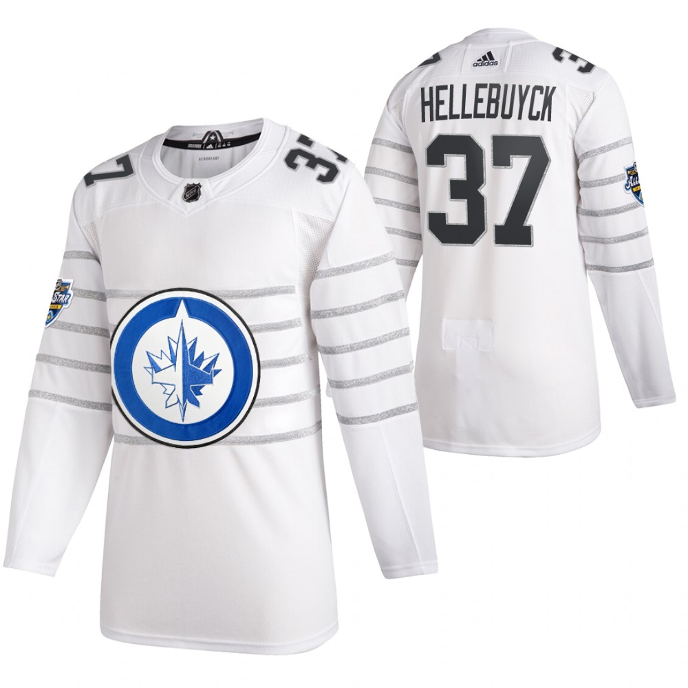 2020 NHL All-Star Game Winnipeg Jets Connor Hellebuyck White Authentic Men's Jersey