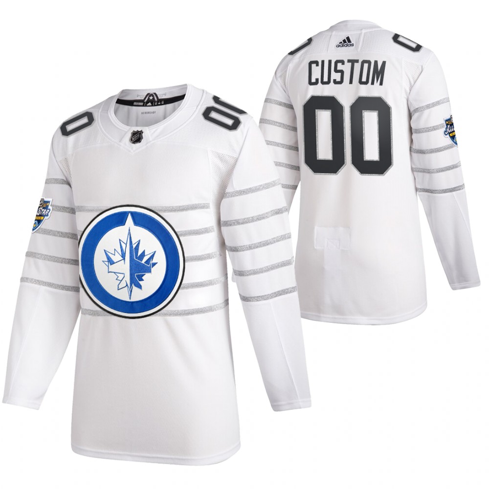 2020 NHL All-Star Game Winnipeg Jets Custom White Authentic Men's Jersey