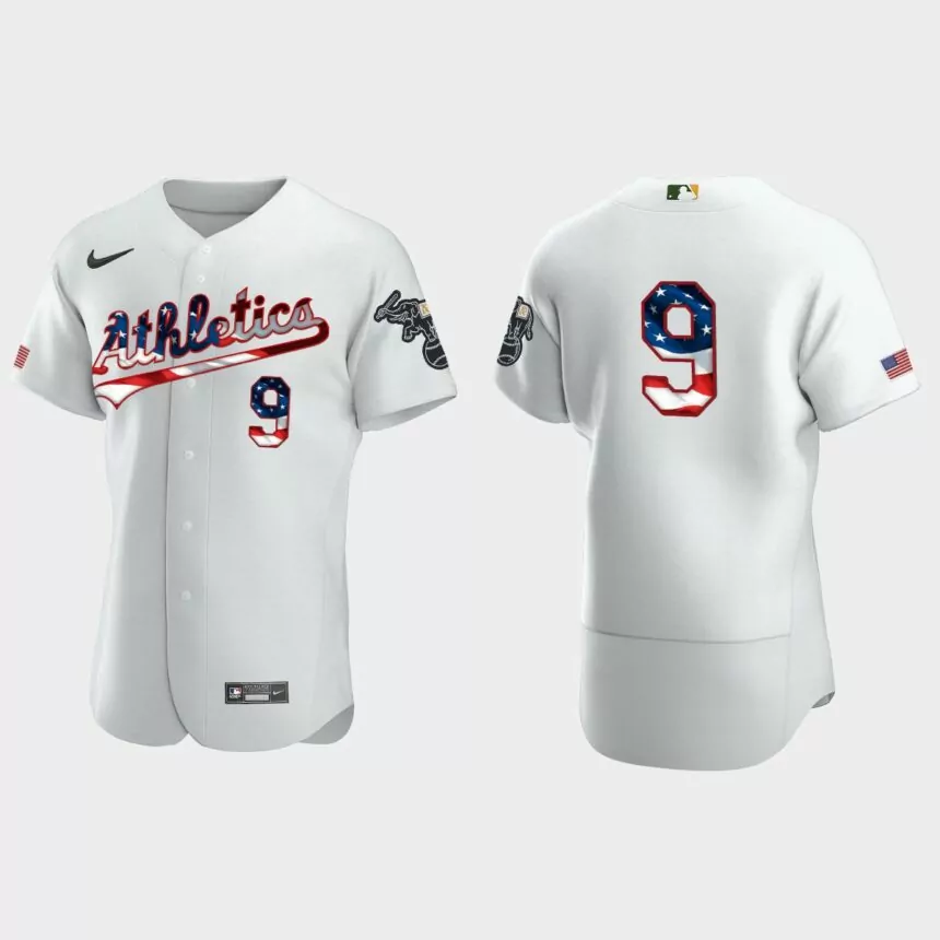 2020 Stars & Stripes Oakland Athletics Reggie Jackson 4th of July Jersey – White