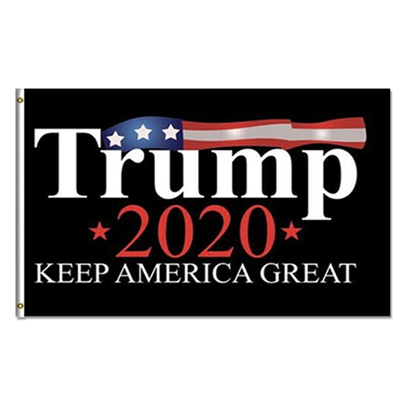 2020 USA President Flag For Donald Trump Flag Black 3x5 Feet