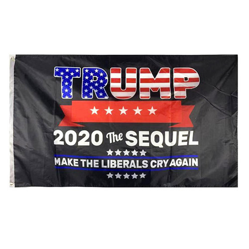 2020 USA President Flag For Donald Trump Flag Black Color 3x5 Feet