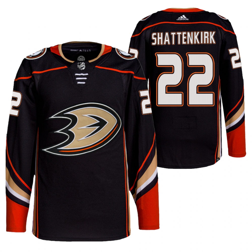 2021-22 Anaheim Ducks Kevin Shattenkirk Black Home Authentic Primegreen Jersey