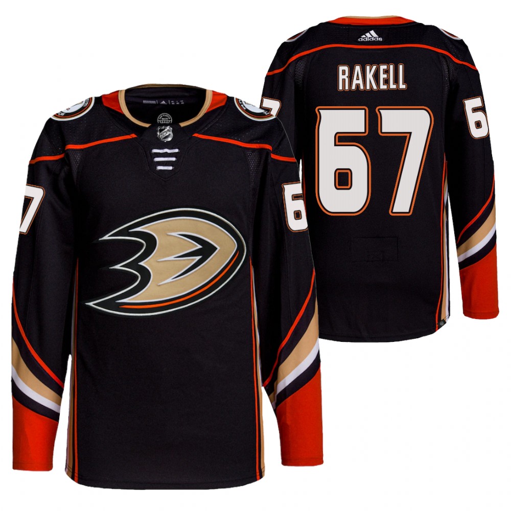 2021-22 Anaheim Ducks Rickard Rakell Black Home Authentic Primegreen Jersey
