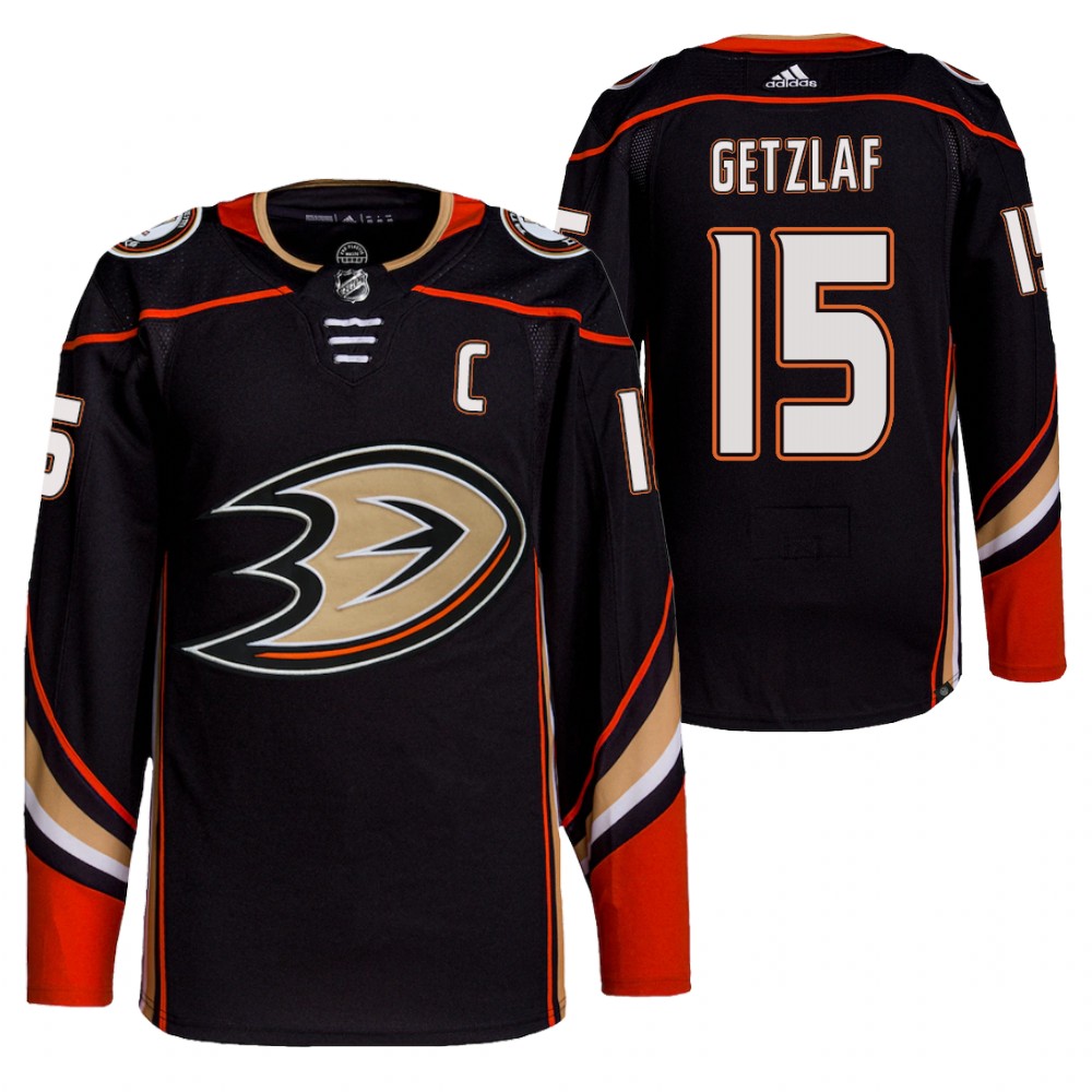 2021-22 Anaheim Ducks Ryan Getzlaf Black Home Authentic Primegreen Jersey